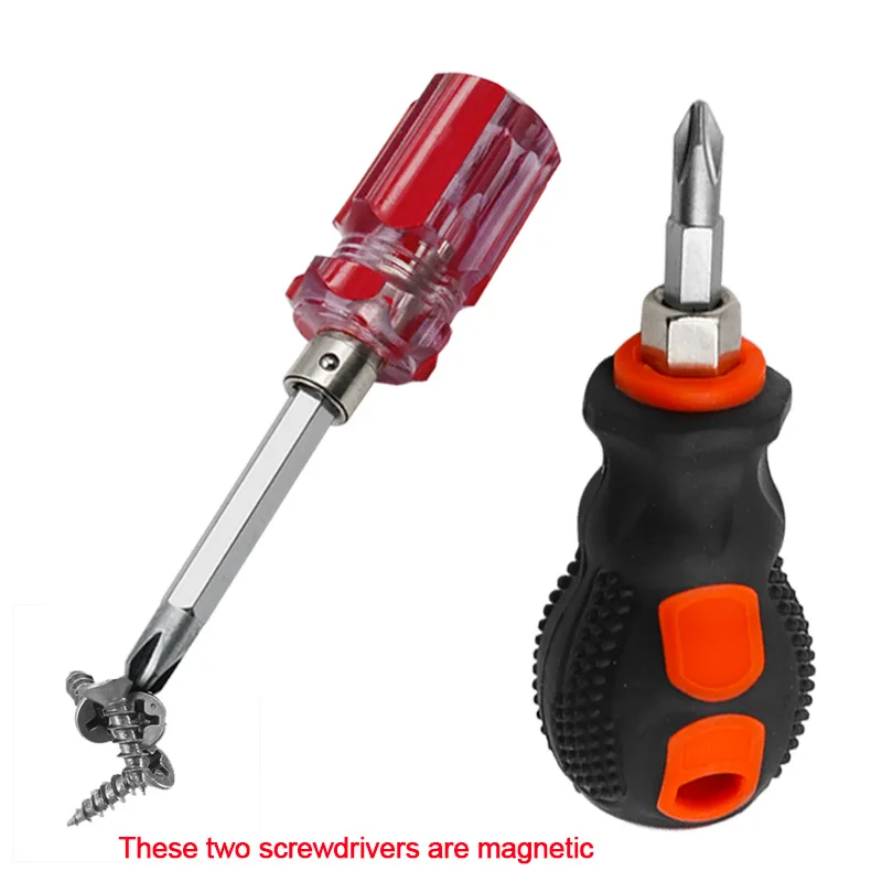 Screwdriver Radish Head Screw Mini Small Portable Driver Handle Repair Tools Accessories Cross Word Ratchet