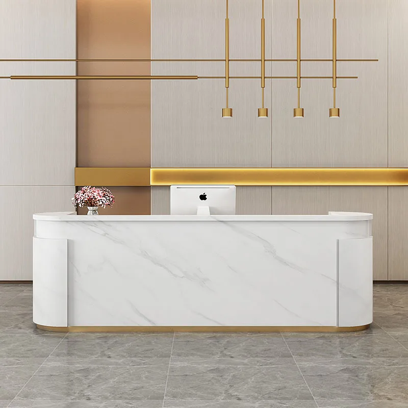 Simple Modern Beauty Salon Front Desk Service Desk Company Front Desk Shop Arc Bar Checkout page