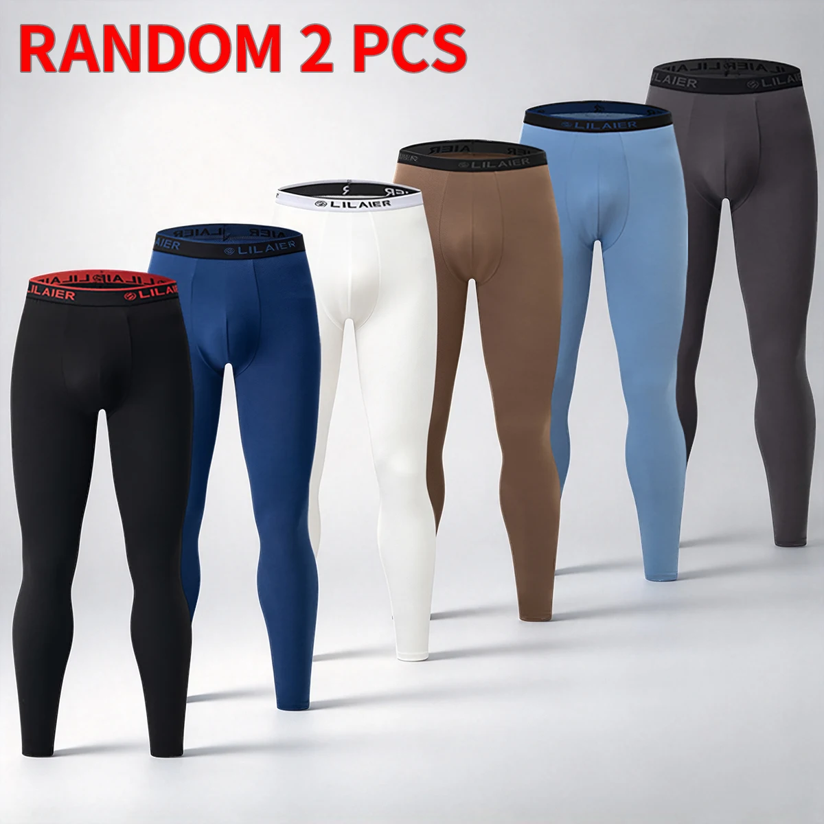 1/3 Piece Men's Autumn And Winter Warm Solid Color Multifunctional Pants Comfortable For Sports Cycling Running And Leisure
