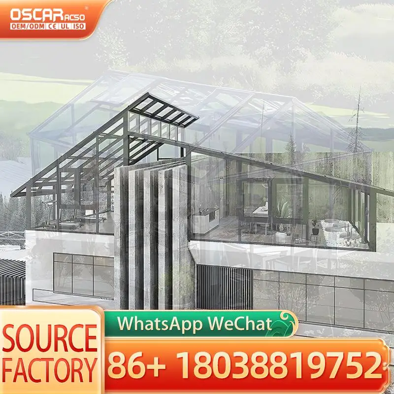 BudgetFriendly Sunroom for Villa Project LongLasting Durability AllWeather Resistance Patio Enclosure Glass Room Ideal for Villa