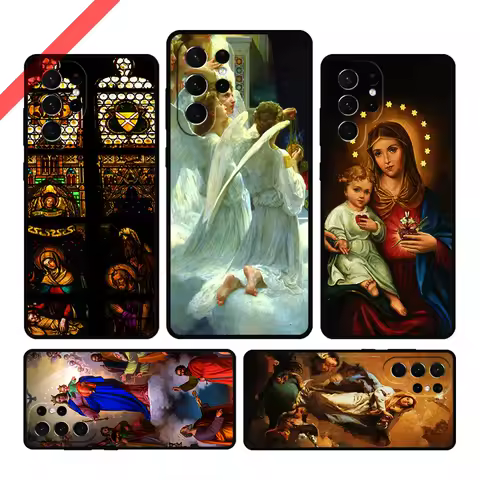 Virgin Mary of Hope Catholic Religious Phone Case For Samsung Galaxy S20 FE S21 S10 S23 Plus S24 S22 Ultra Note20 S9 S8 Cover