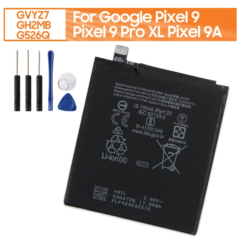 Premium Battery GVYZ7 GH2MB G526Q For Google Pixel 9 Google Pixel 9 Pro XL Google Pixel 9A With Tools