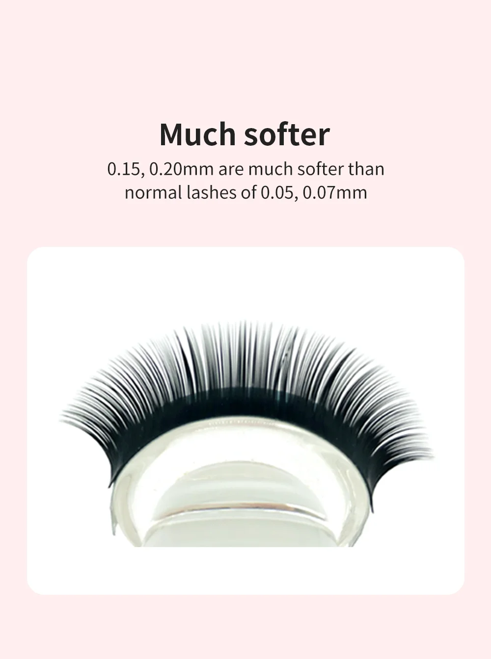 NATUHANA Wimpernverlängerung Premium Ellipse Flat Individuelle Split Tips Natürliche weiche Cilios Matte Nerz Falsche Wimpern Make-up – Detail 11
