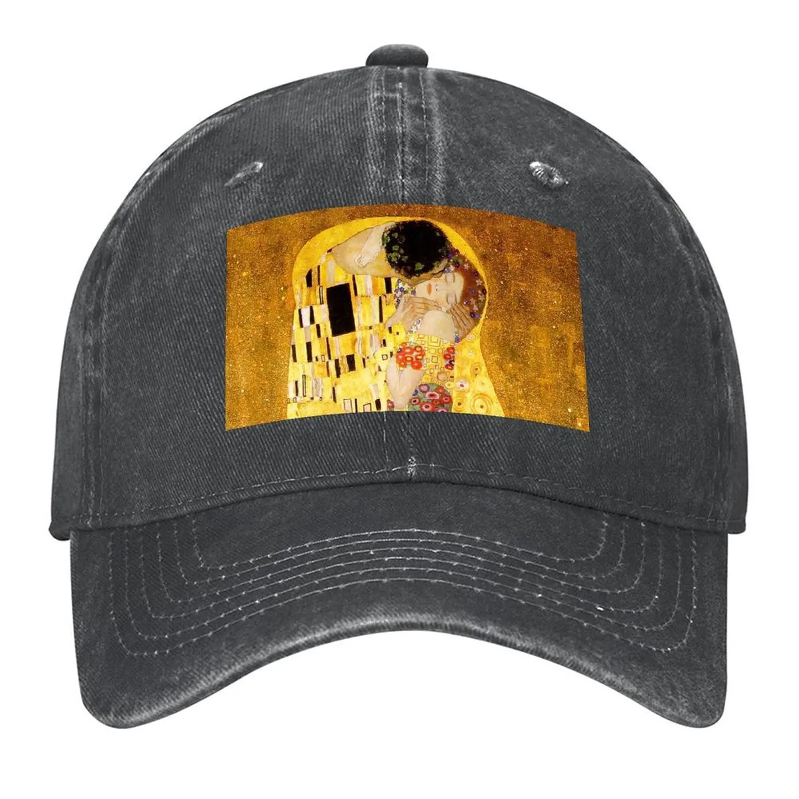 

The Kiss Gustav Klimt Art Nouveau Classic Baseball Cap Male hat golf hat genuine Hood sun caps Boy Women's