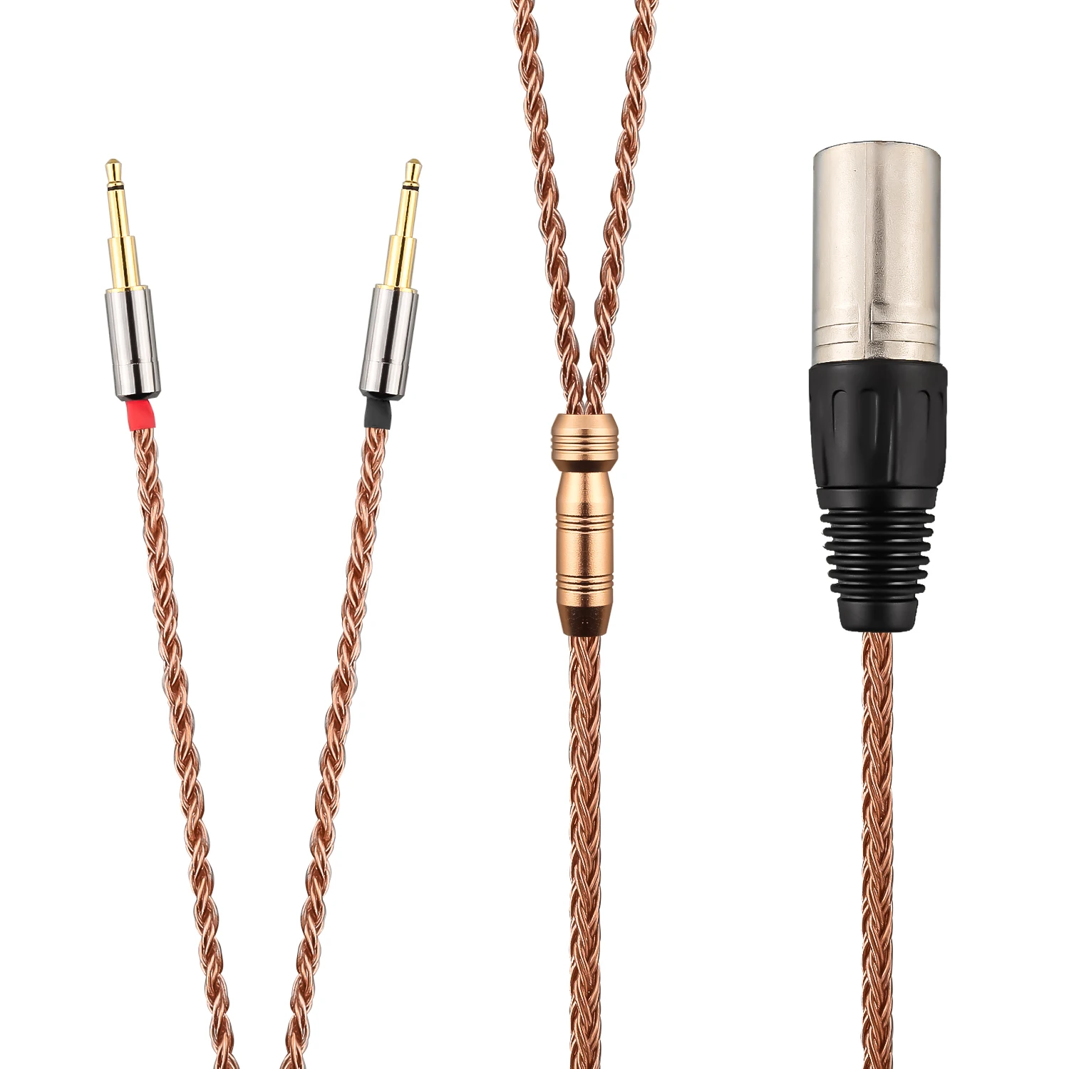 HiFi 2.5mm 4.4mm 3.5mm XLR 16 Core 99% 7N OCC Earphone Cable For Oppo PM-1 PM-2 Planar Magnetic Sonus Faber Pryma Headphone