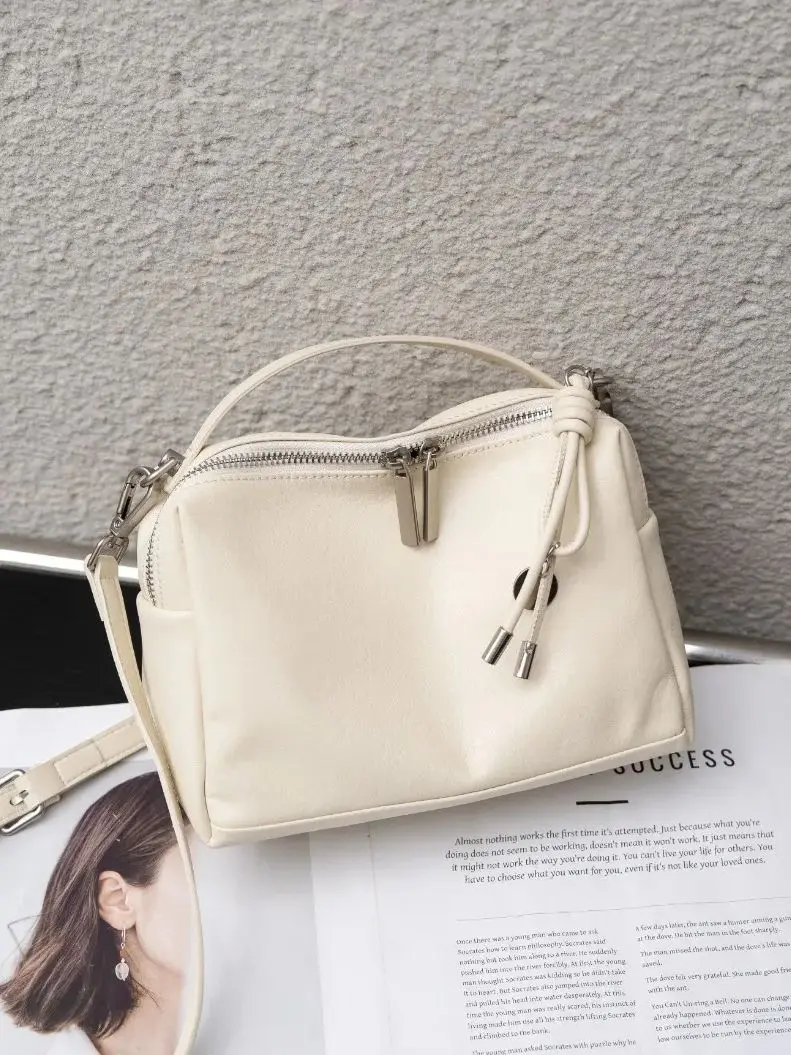 

Genuine Grade Leather Women's Handbag Luxury Designer Brand Ladies Cowhide Shoulder Crossbody Top-handle Bag for Woman Tote New