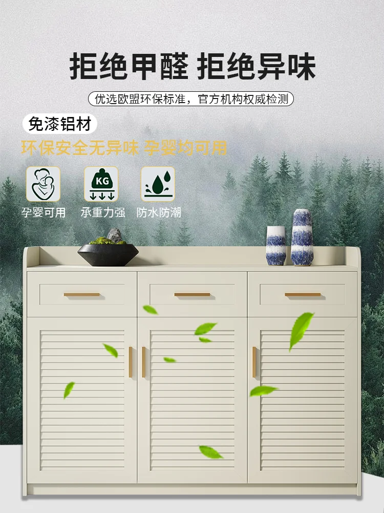 

Shoe cabinet, aluminum alloy home door, villa courtyard, rainproof, sunscreen, storage cabinet, garden sundries, tools,