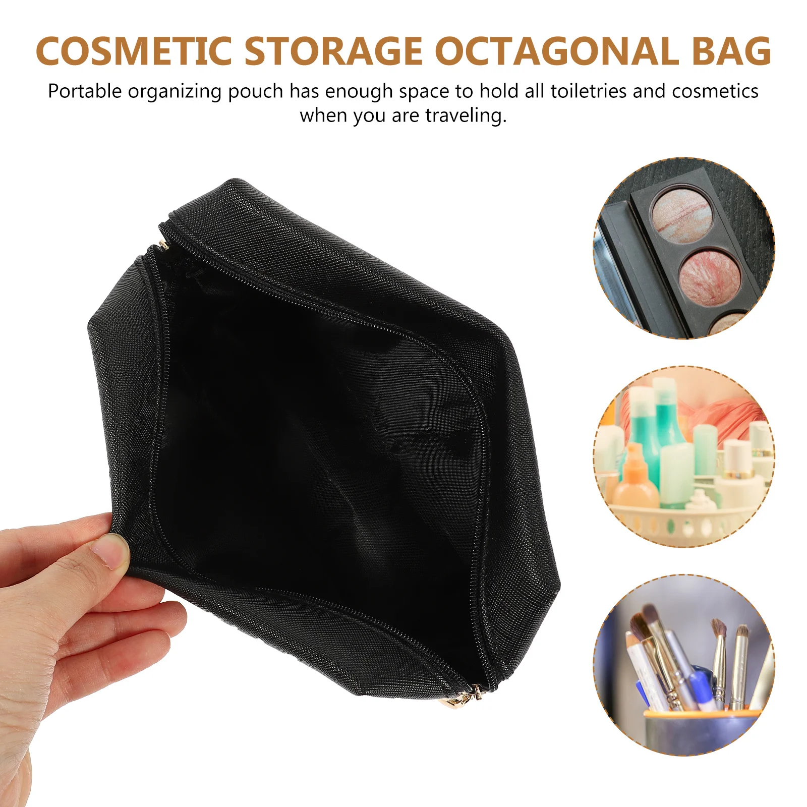 

Waterproof Makeup Organizer Bag Storage Pouch Travel Skincare Holder Portable Zipper Bag Toiletry Organizer Cosmetics