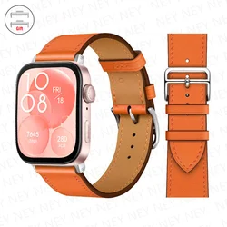 Leather Band For Huawei Watch Fit 3 Strap Smart watch Replacement Sport Wristband retro Bracelet Huawei Fit 2 fit3/2 Accessories
