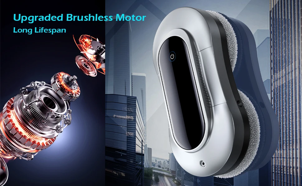 Wholesale Smart Window Cleaning Robot Automatic Wall Glass Window Cleaning Machine Robotic Window Cleaner With Dual Water Spray