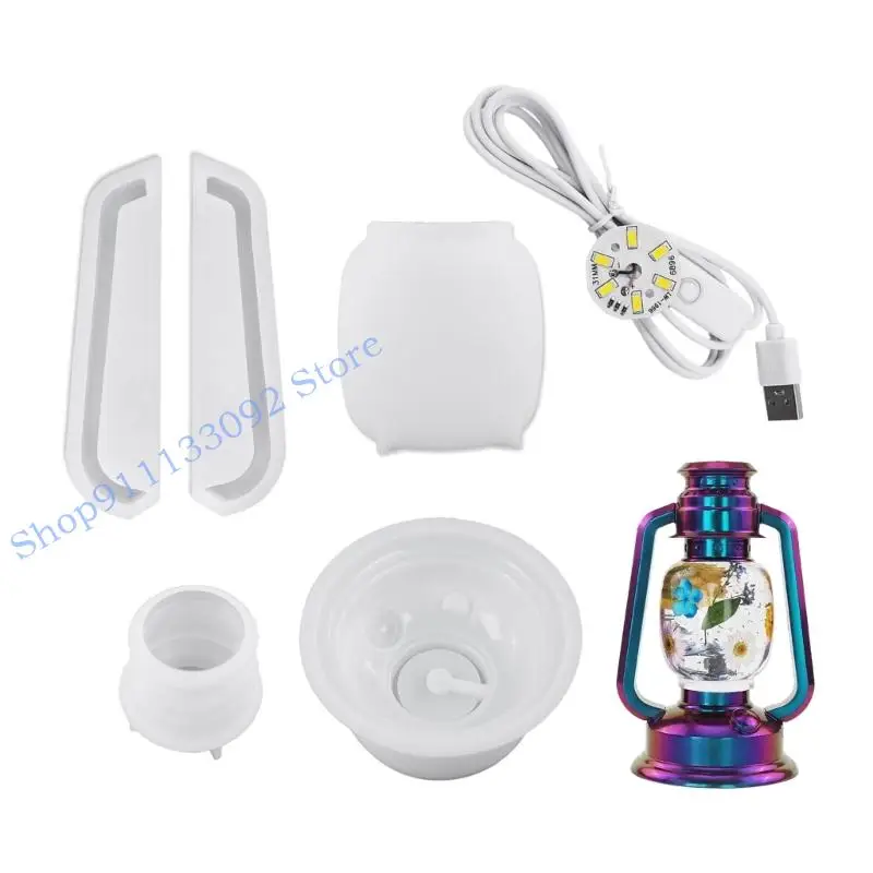 

H9ED Camping Lights Molds for Decorative Tabletop Oil Lamps Creative Craft Projects