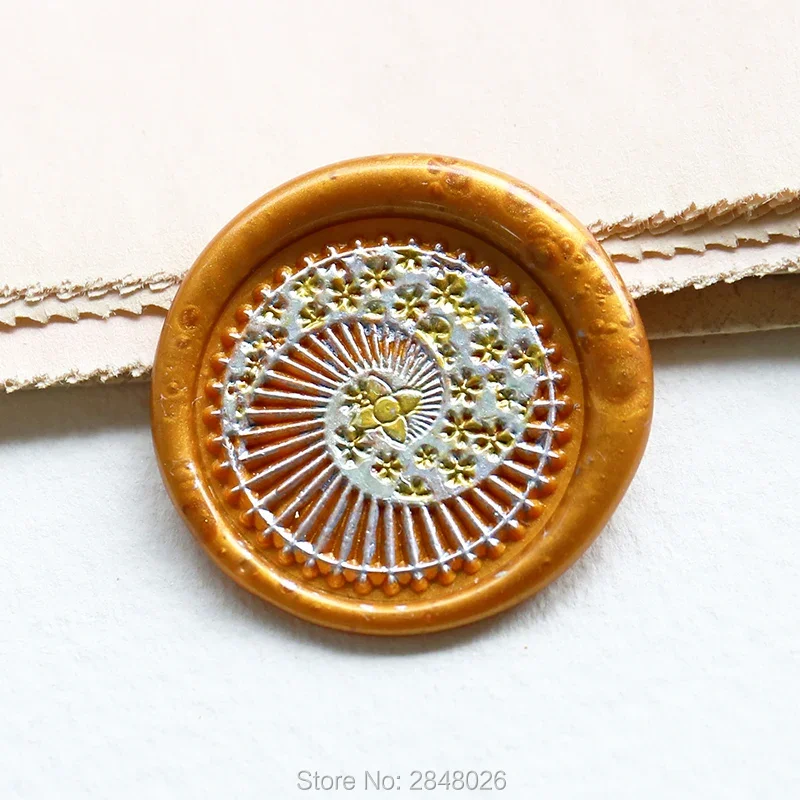 Janpanese-Sakura Seal Stamp,Retro seal stamp,Sakura spiral Seal Stamp Kit,invitation seals,gift packing Party seal,Christmas Gif