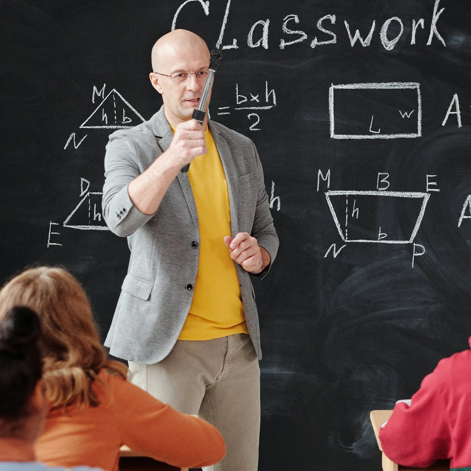 

Teacher Pointer Stick Stainless Steel Reading Pointer for Teaching Blackboard Pointing Rod Handheld Instructional Tool