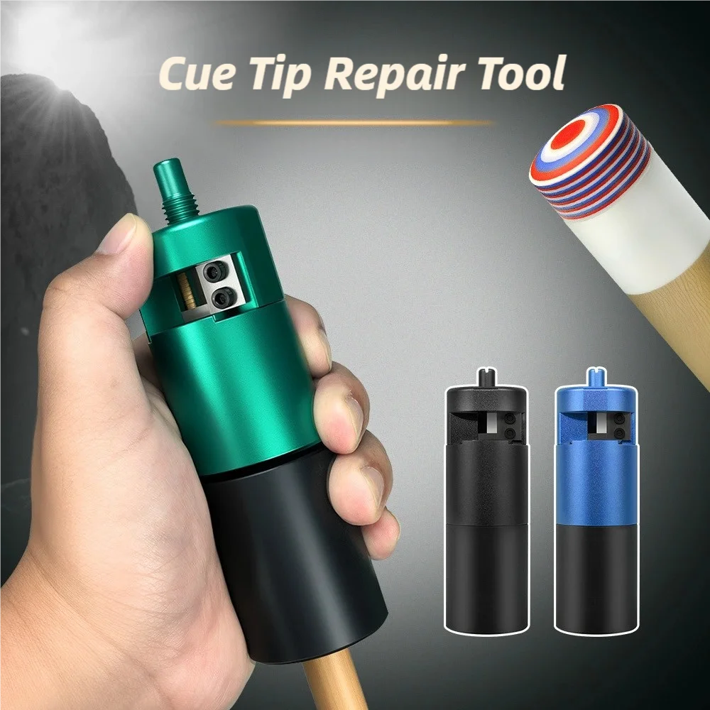 

High-quality billiard cue tip repair and replacement tool, with a flat metal surface