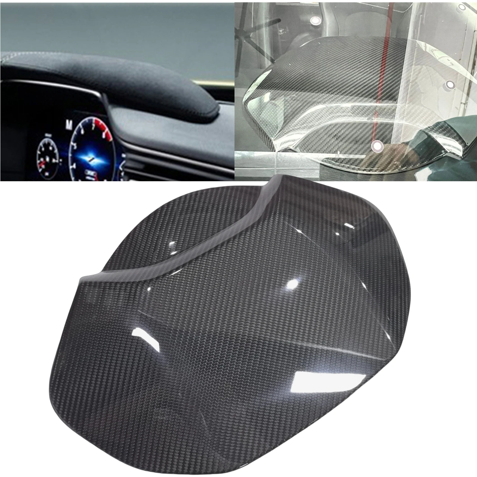 

For Nissan Z Fairlady 400Z RZ34 2023-2024 Real Carbon Fiber Interior Front Dashboard Panel Instrument Dash Panel Cap Trim Cover