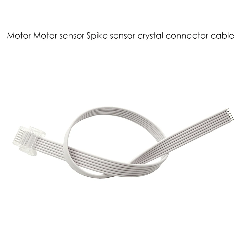 

2PCS 28cm White Sensor Spike Crystal Headband cable WeDo cable Boost robot motor extension cable