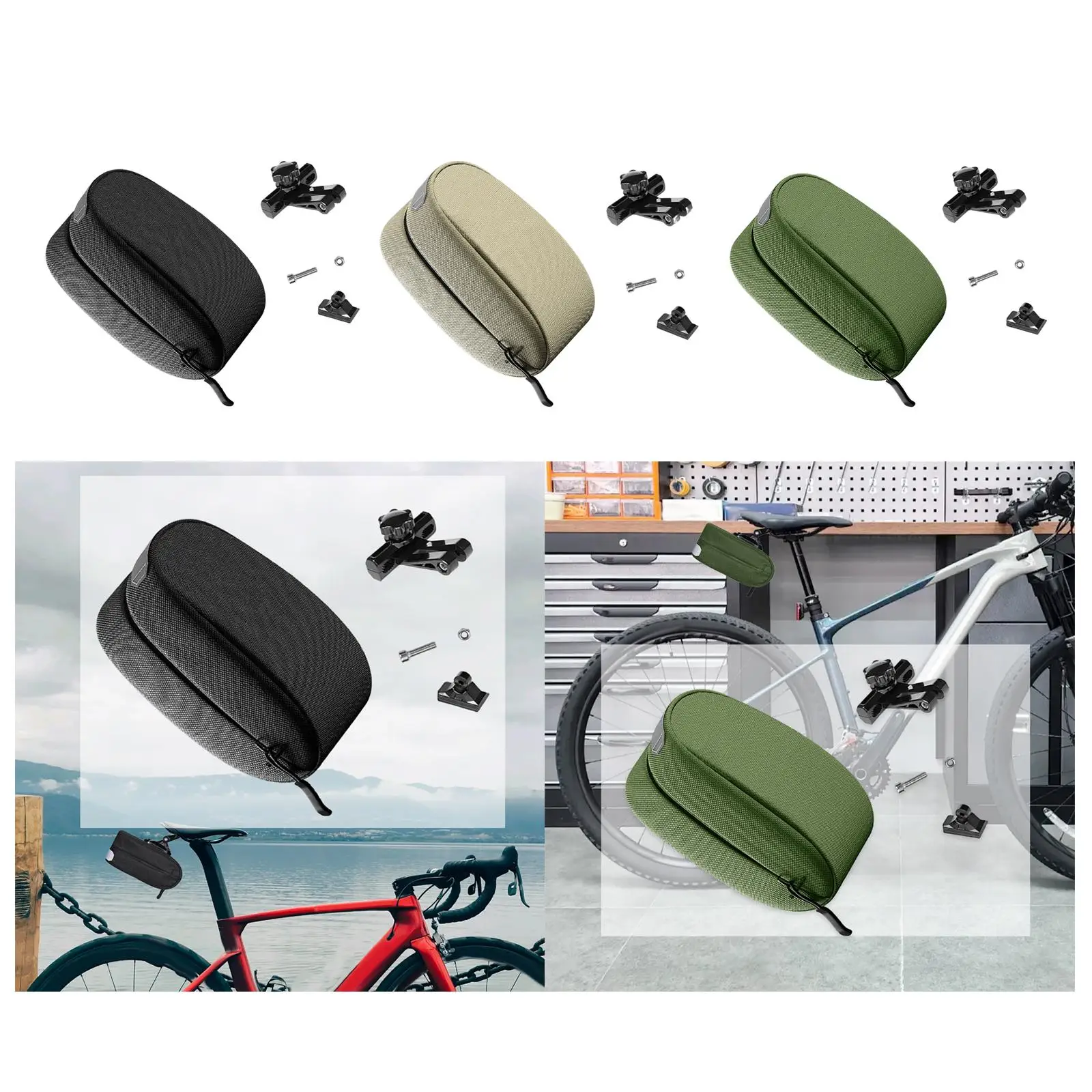 

Rear Seat Pack Pouch Mountain Road Bike Seat Bag for Sports Biking Commuting