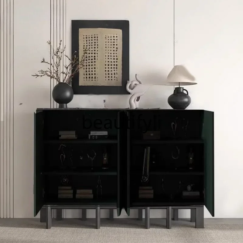 

Asmt14 New Art paint dining side cabinet minimalist porch cabinet solid wood locker storage tea cabinet