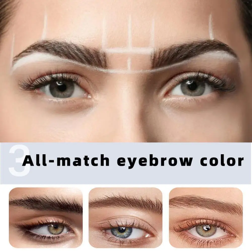 Semi Permanent Eyelash Eyebrow Dye Tint Kit 2 In 1 Fast Long Black Waterproof Brown Dye Cosmetics Enhance Lasting Eyebrow B V7m2