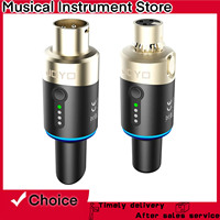 JOYO 5.8GHz Wireless Mic System XLR Converter Kit Zero Noise Transmission for Live Interview/Studio Global Plug Ready