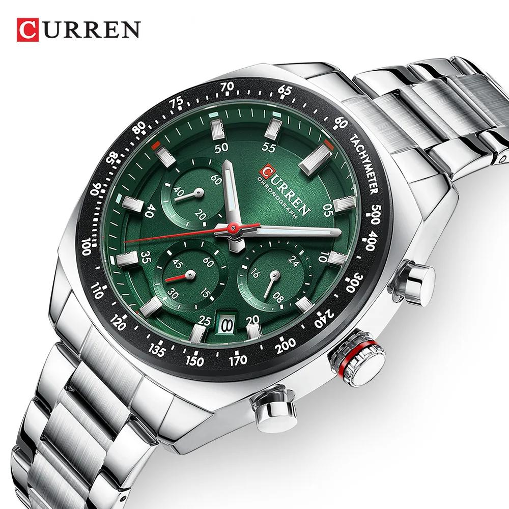 Curren 8497 Fashion multi-function Men's Chronograph Watch Original Watch Male Quartz Wristwatch relogio reloj montre часы 2026