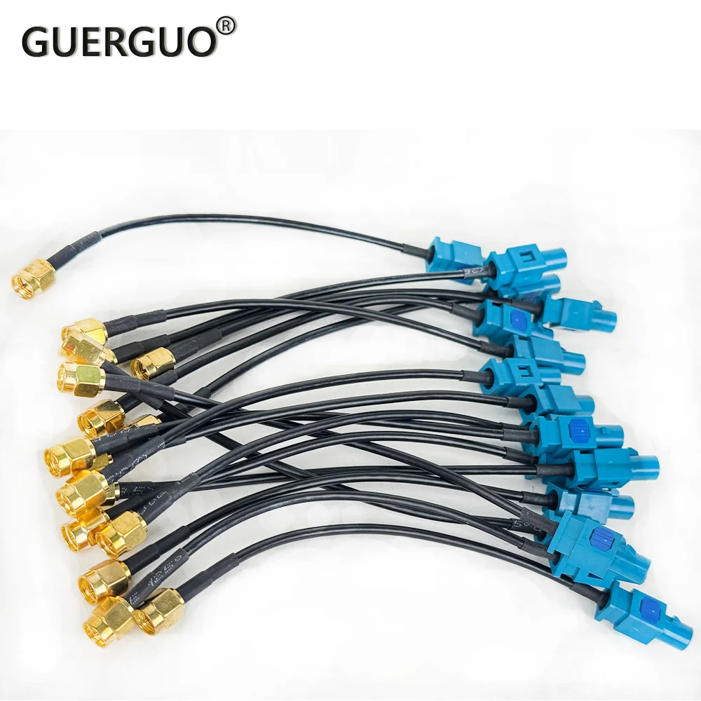1PC 15CM SMA Male Plug to Fakra Z Long Male RG174 Cable GPS Antenna Extension Adapter RF Coaxial Pigtail for Auto Car Vehicle