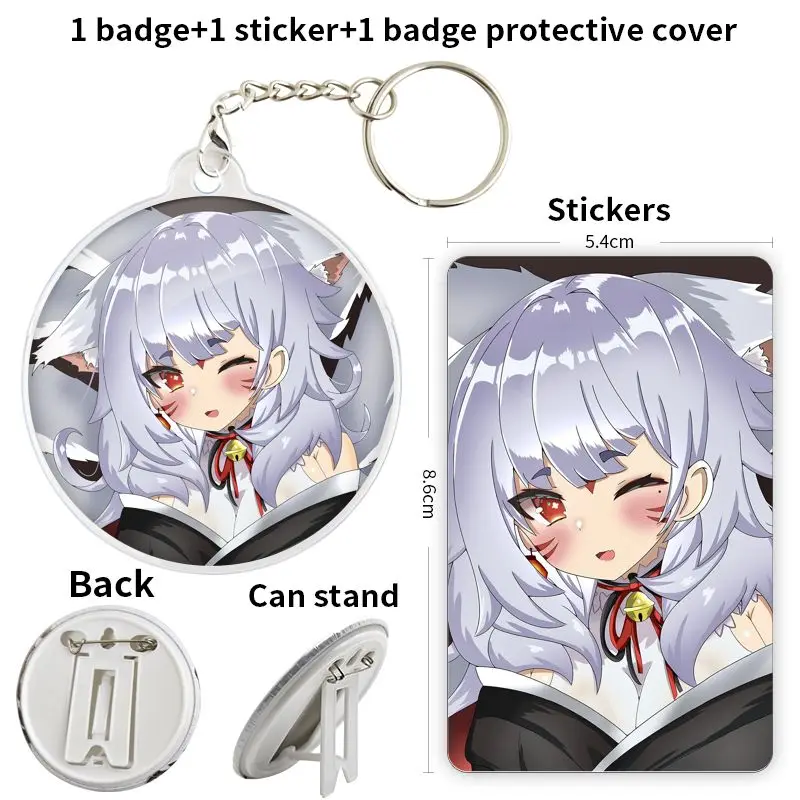 Nina Kosaka Channel vtuber Anime Character Soft Button Badge Brooch anchor Peripherals Pin Personalized Fandom