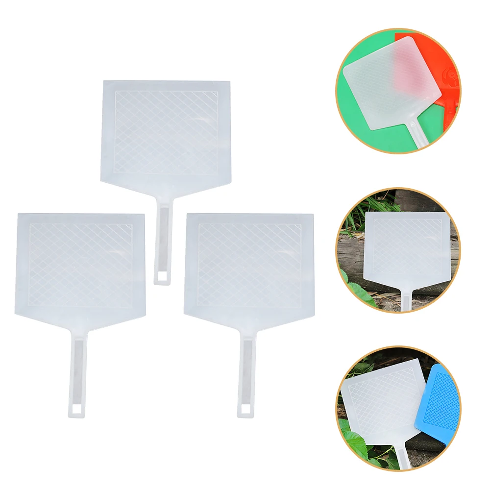 

3pcs Mortar Board Plaster Trowel Ergonomic Handle Durable Plastic Strong Bearing Professional Cement Concrete Gray Board Tool