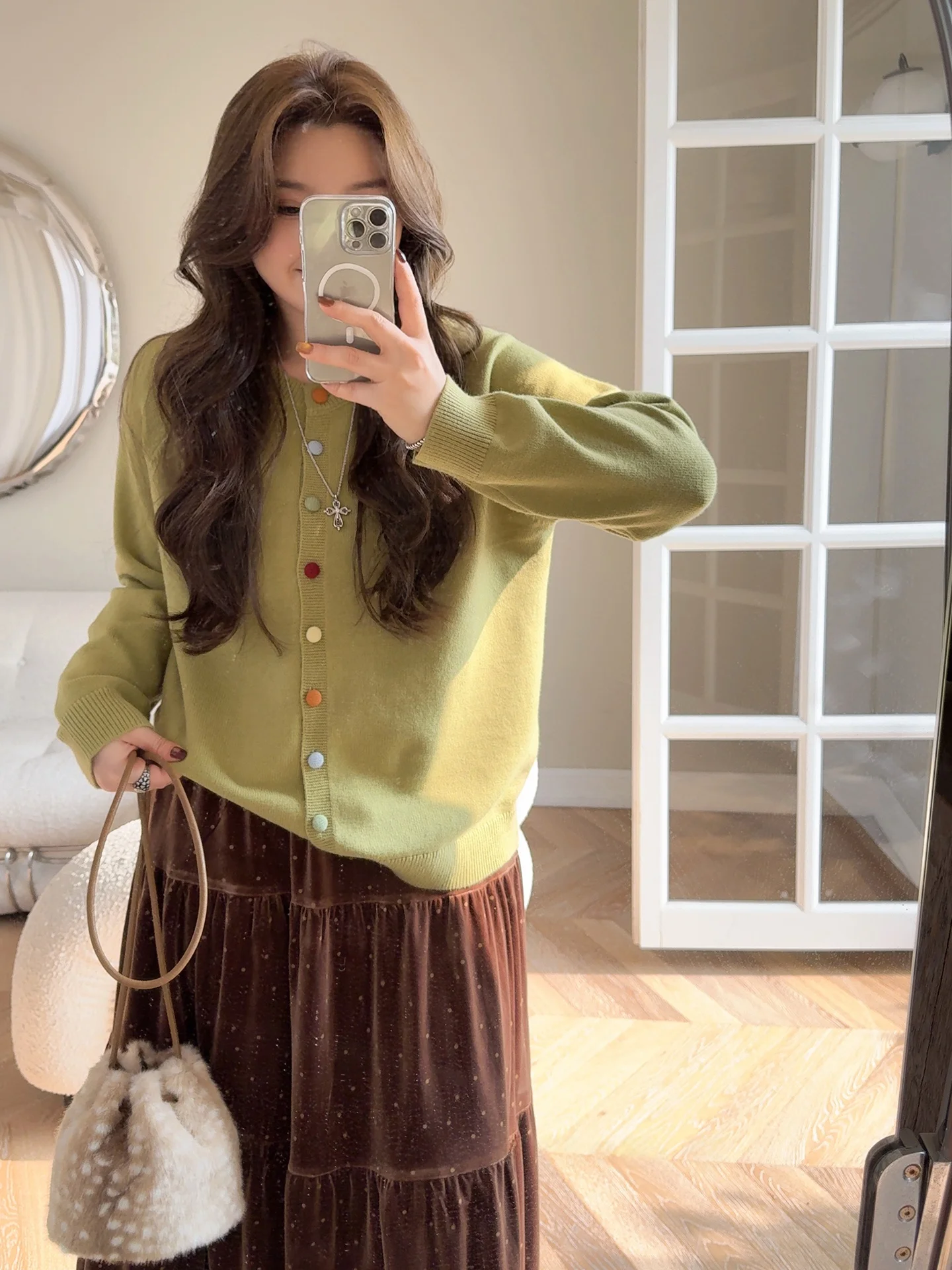 

Женский вязаный открытый кардиган больших размеров Miss ng, длинный свек, круглый Ne, свободный крой, зимний новый свитер для похудения