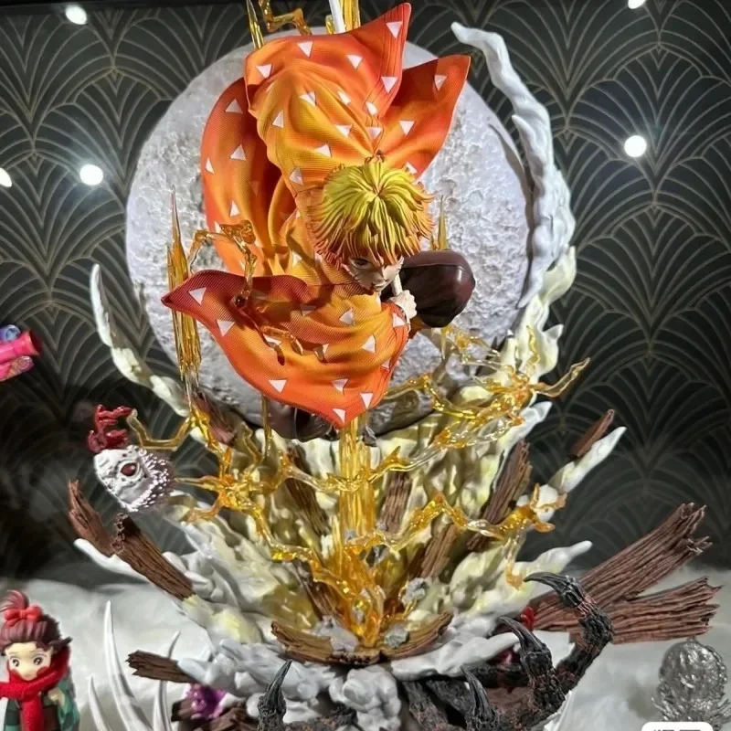 

Anime Figure Demon Slayer Agatsuma Zenitsu 51cm Pvc Model Collection Doll Gk Action Figure Luminous Room Decor Model Toys Gifts
