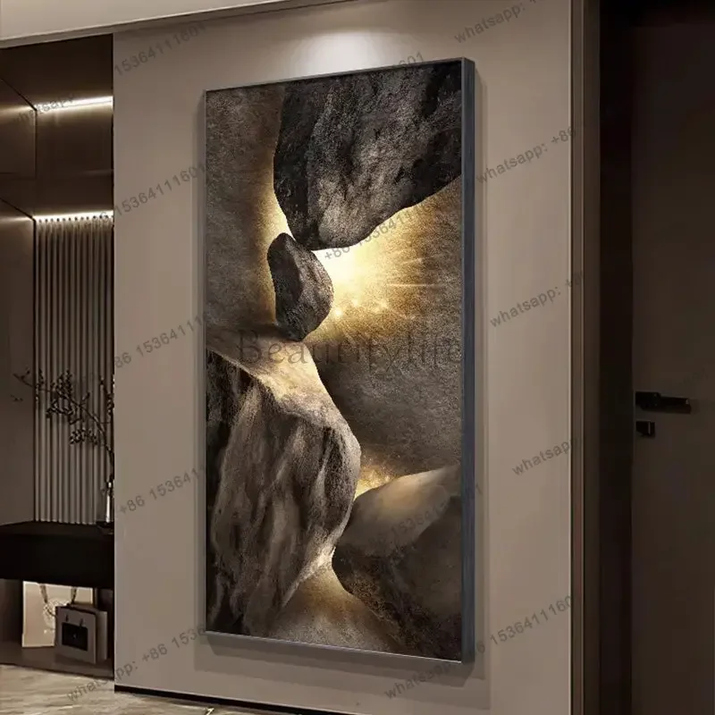 YJ Minimalist Living Room Decoration Painting Luxury high sense of home entrance decorative paintings abstract corridor aisle mu