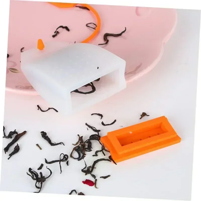 الغذاء سيليكون الشاي Infuser قابلة لإعادة الاستخدام آمنة فضفاضة ورقة أكياس الشاي مصفاة تصفية الملونة نمط مصفاة شاي عشبي الناشر Teaware #4