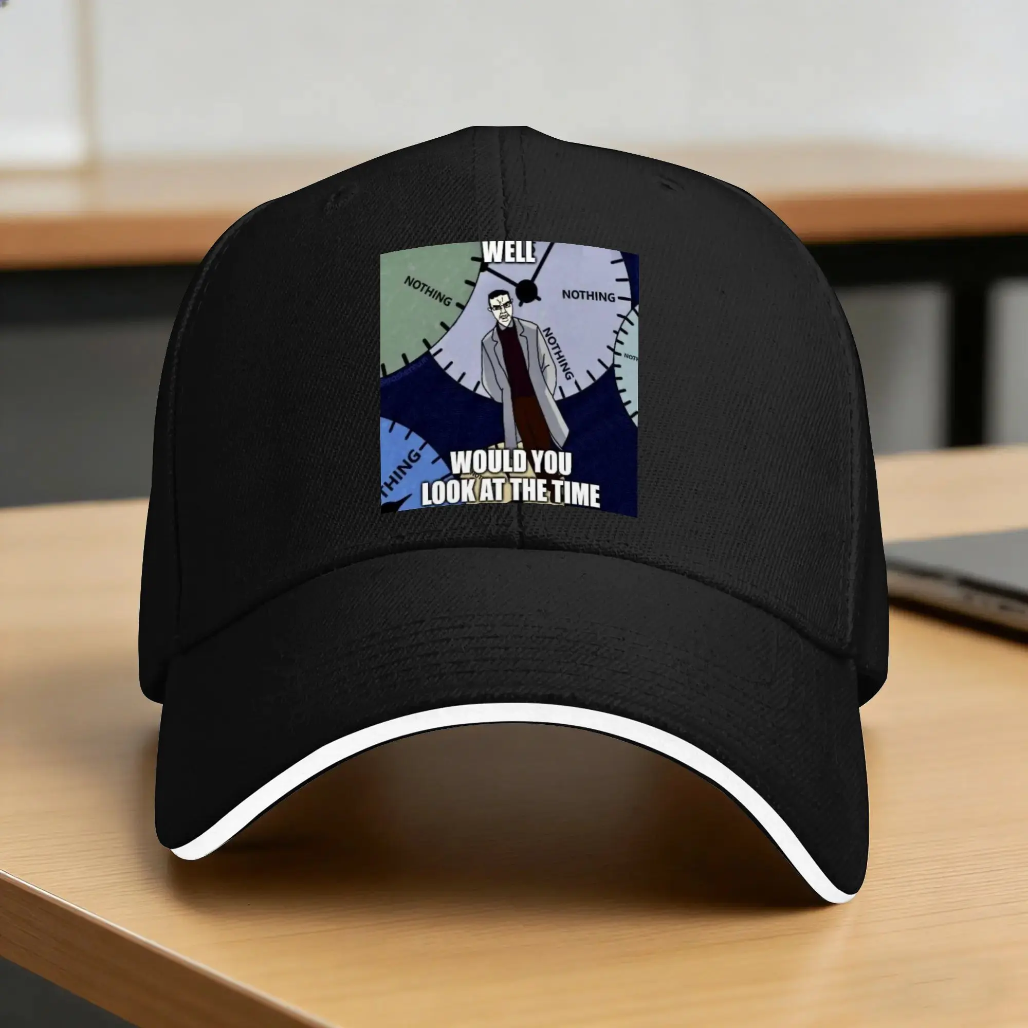 Would You Look At The Time Meme Baseball Cap  Hiking Fishing Breathable Trucker Hat Women Men y2k Cool Print Baseball Caps