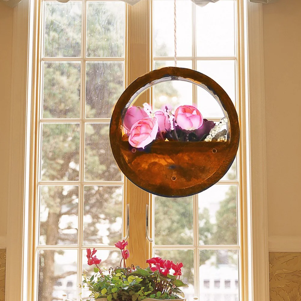 

1Pcs DIY Flower Pot Mold Silicone Flexible Reusable Crystal Epoxy Plant Holder Mold for Wall Hanging Bonsai Pot