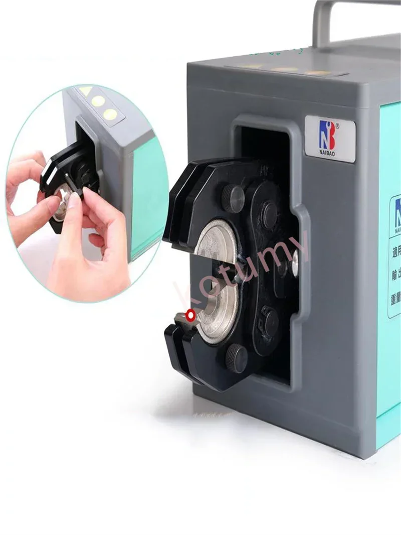 Pneumatic Terminal Crimping Machine 20A/50A Aviation Pin Tool Cold Press Positioning for 2.5-50mm² Electrical Wiring Crimp Tool