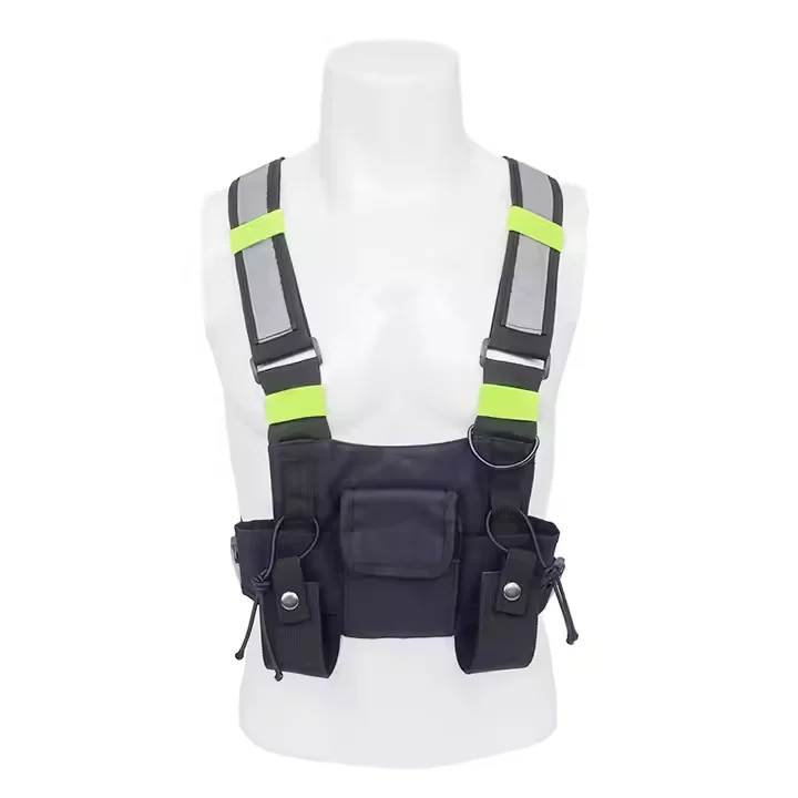 

Radio Harness Chest Front Pack Pouch Holster Vest Rig Carry Bag for Baofeng UV-5R UV-82 BF-888S TYT Motorola ICOM Walkie Talkie