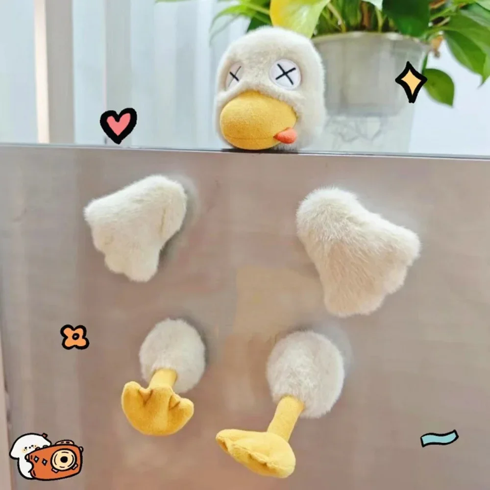 New Magnetic Detachable Saltwater Duck Cute Duck Plush Doll Funny Commemorative Doll Gift for Friends