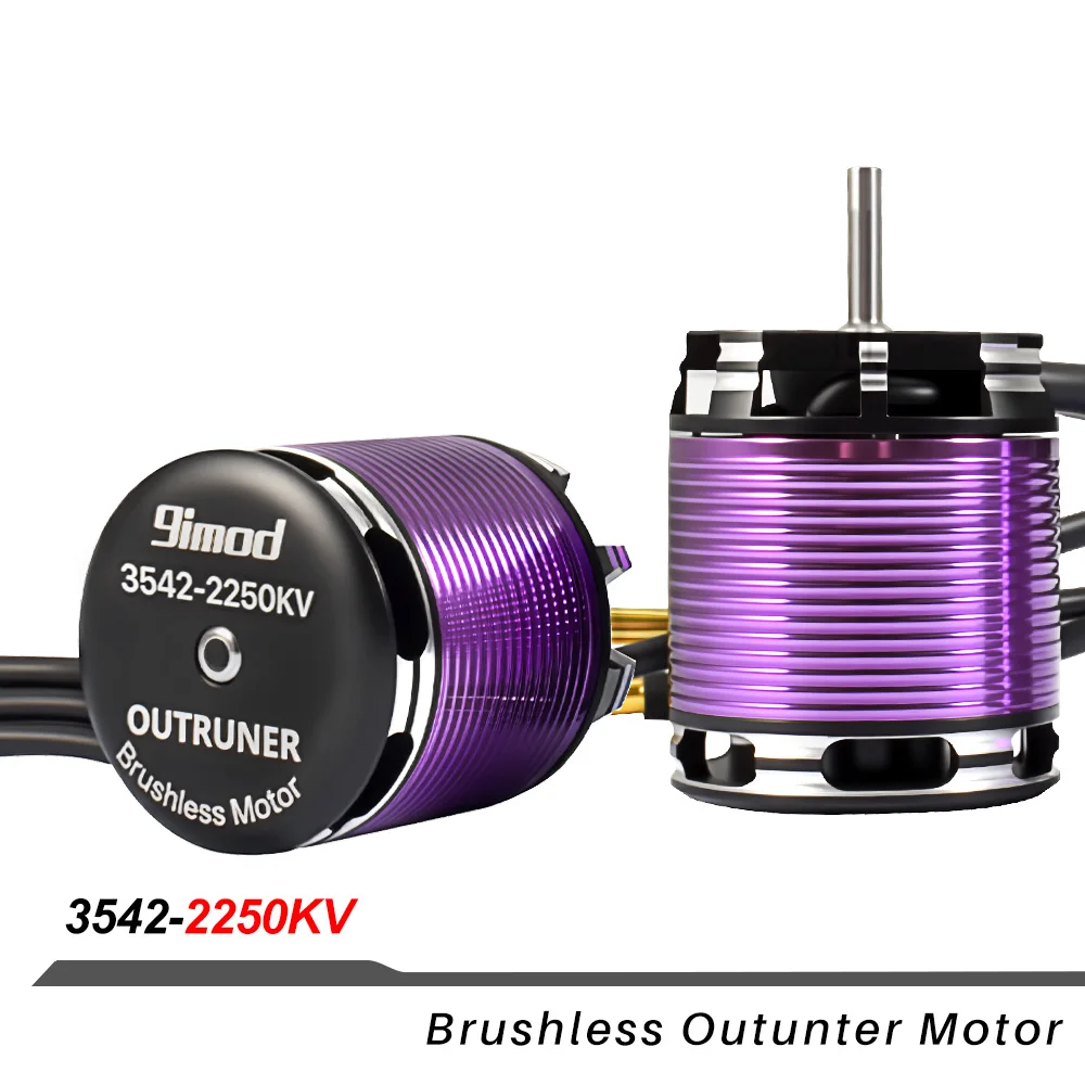 9IMOD Borstelloze Motor ESC Combo 3542 Outrunner Motor 80A ESC voor 1/10 1/12 RC Crawler Auto