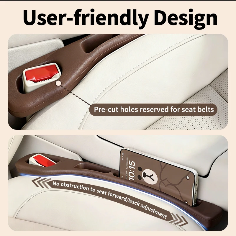 For BMW, Car Seat Gap Filler Strips to Prevent Items from Falling, Prevents Items from Falling and Leaking, Combines Storage