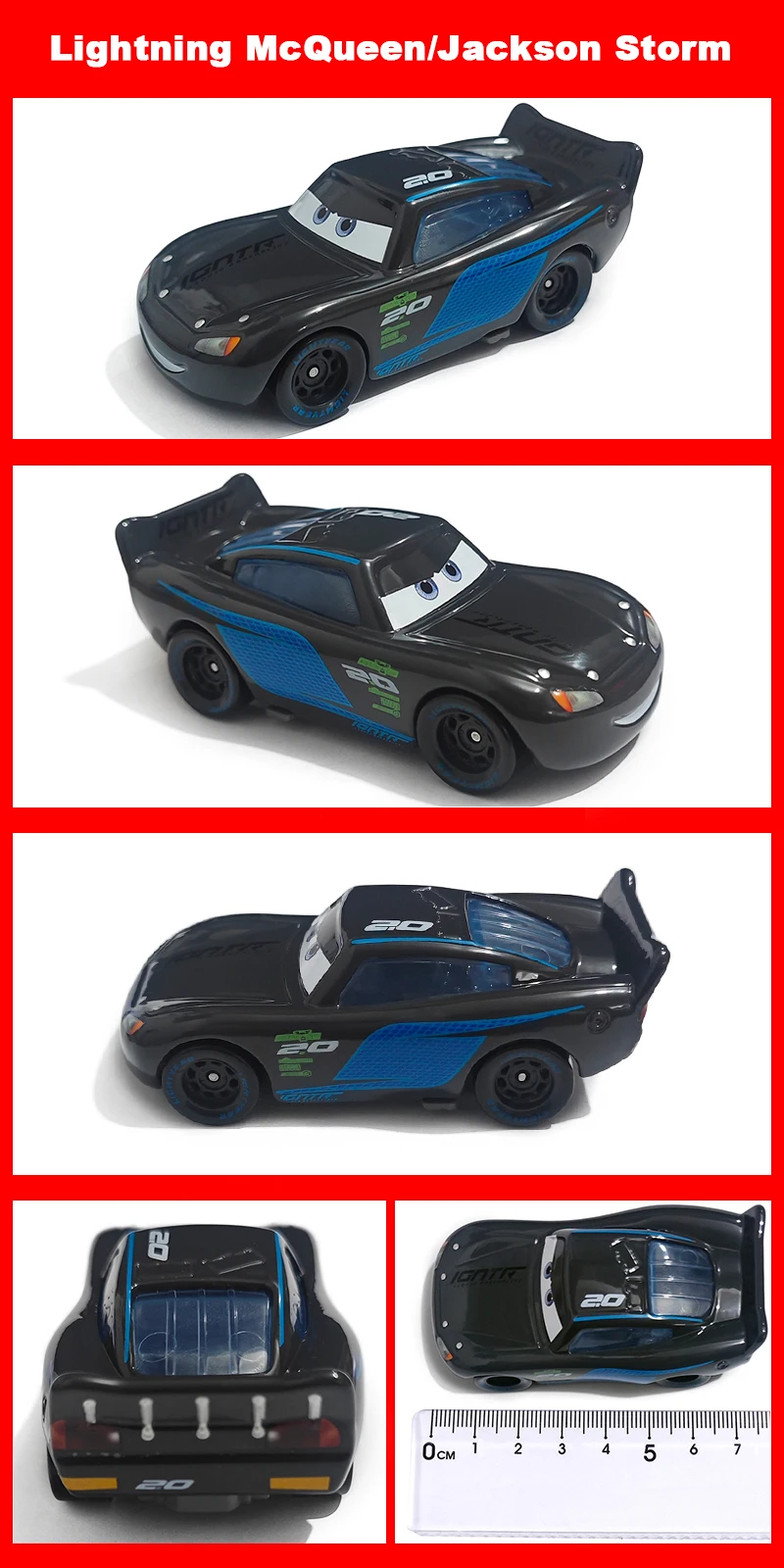 Pixar Cars Piston Cup Racer 43 Strip Weathers 1/55 Modell aus Metalldruckguss, Dinoco Car King Racing Toys, Kindergeschenke – Detail 13