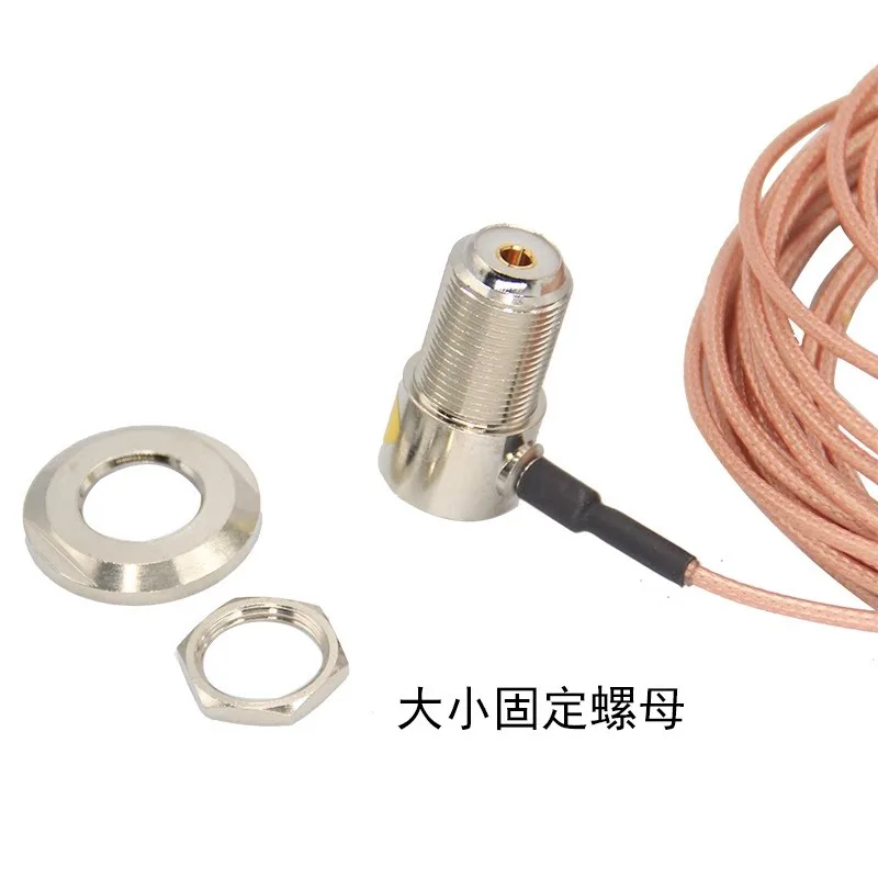 Car Walkie-talkie Teflon Fine Wire Coaxial Feeder 50-1.5 Teflon Pipe Wire Clip Edge Lead Can Be Customized