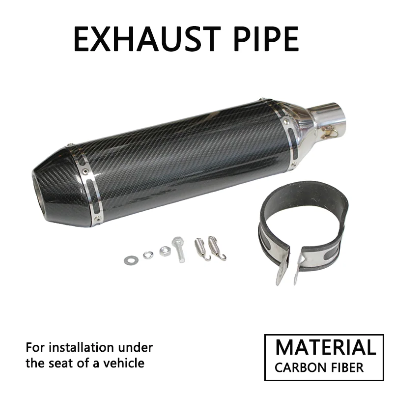 51MM Universal Motorcycle Exhaust Muffler Pipe Racing Slip On Escape with DB Killer for Yamaha XJ6 MT03 MT07 MT09 Modified Syste