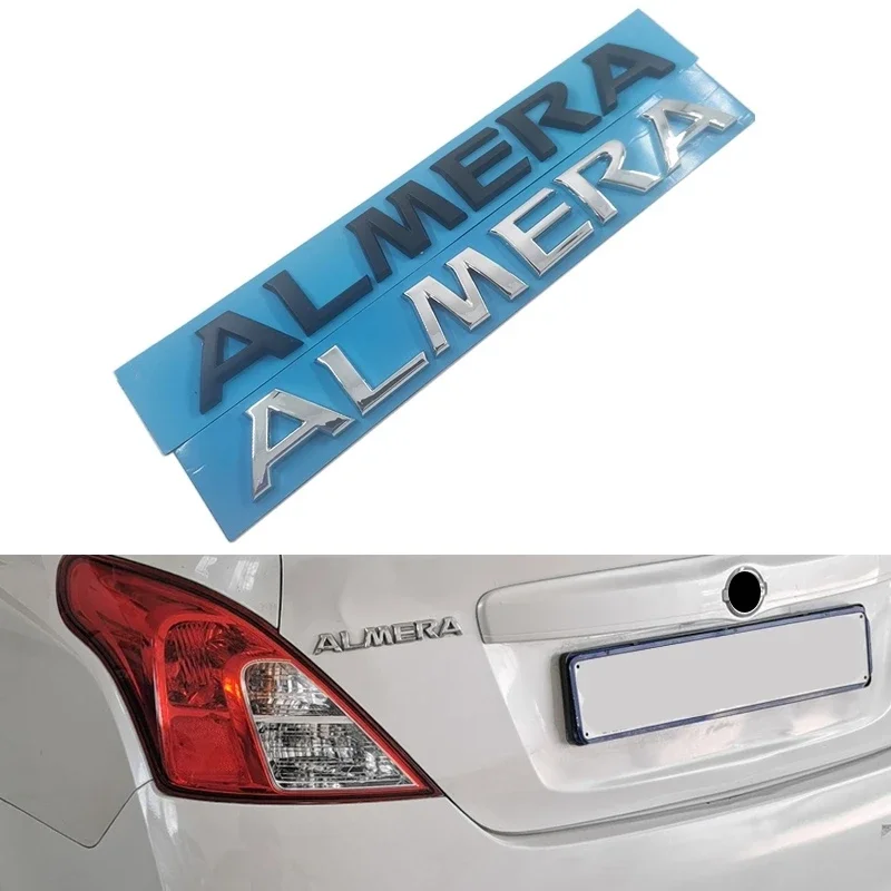 Car 3D Letter Logo Emblem Rear Trunk Nameplate Sticker Badge Decal For TIIDA SENTRA ALMERA SYLPHY
