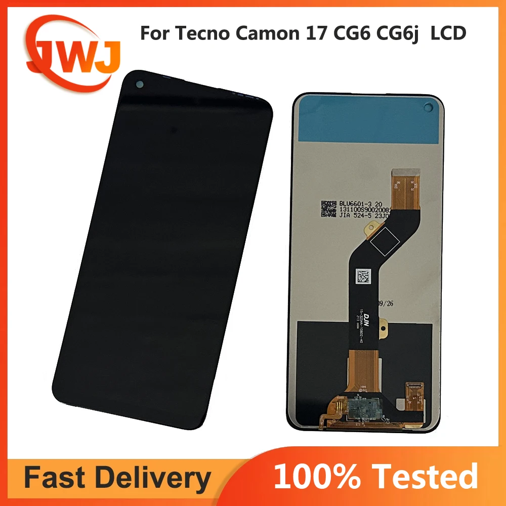 

Tested 6.6" For Tecno Camon 17 LCD CG6j LCD Display Touch Screen Assembly Camon17 CG6 LCD Dispaly Touch Digitizer Replacement