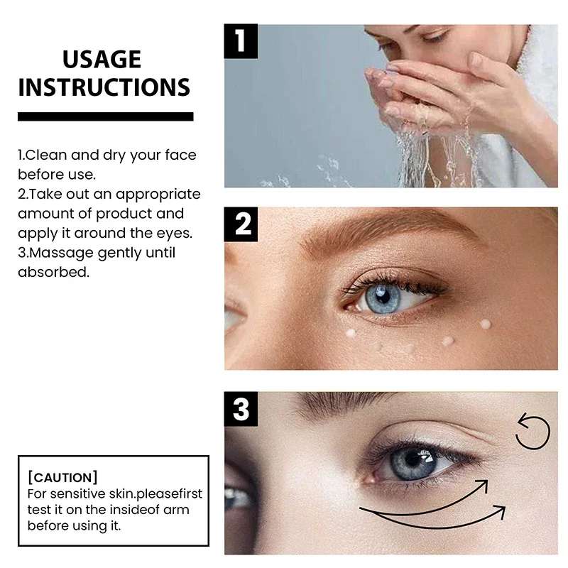 Anti Wrinkle Eye Cream Retinol Anti Aging Eye Bags Puffiness Lifting Firming Smooth Moisturizing Skin Care Beauty Health Product