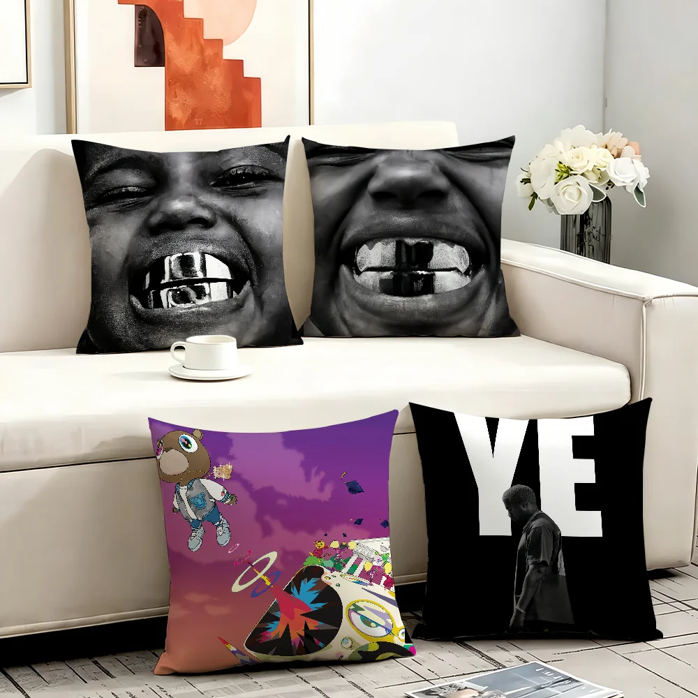 Singer K-Kanye West cushion cover Anti-dustmite Sofa Cushion Decorative Office Cover Lounge Area Indoor & Outdoor Use