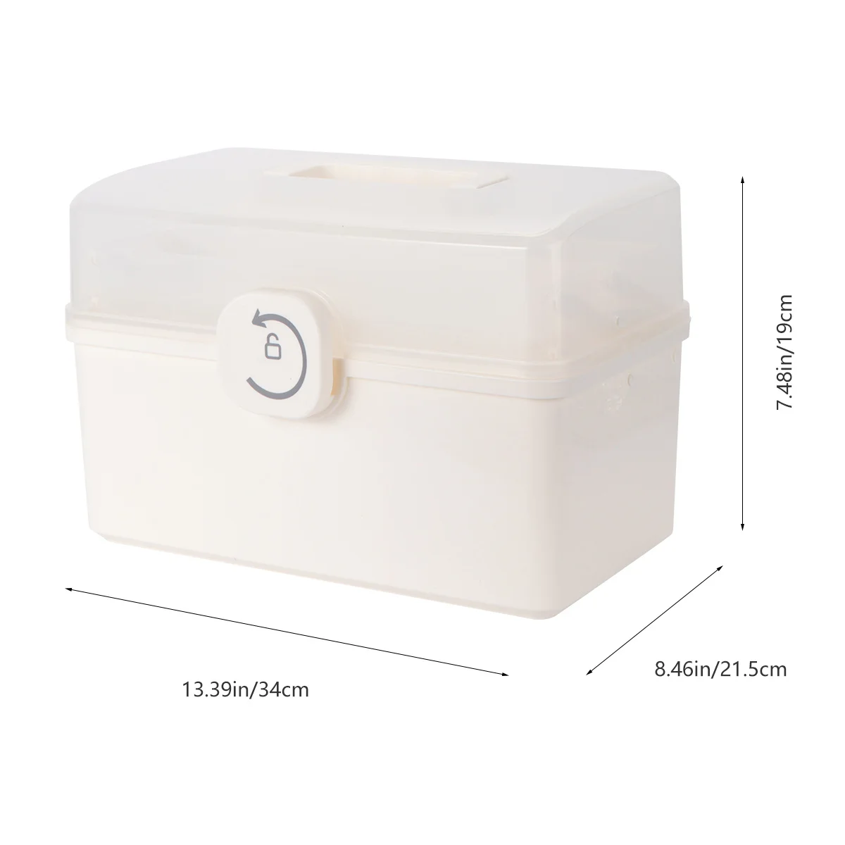 Handheld Portable Medicine Box Shockproof Organizer Multi-Functional First-Aid Case for Home Outdoor Use Medicine Box