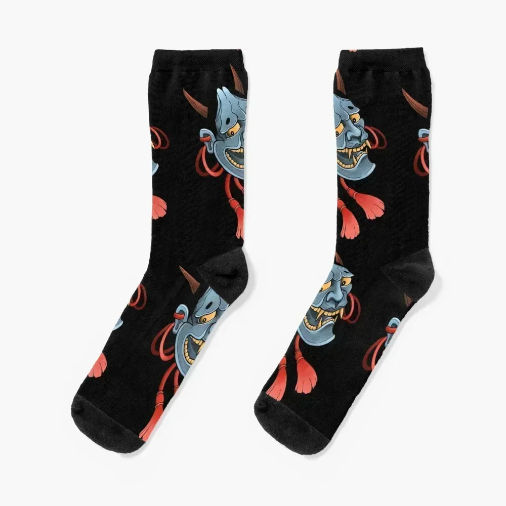 

Japanese Hannya Mask Socks Novelties sports and leisure retro floor Boy Child Socks Women's