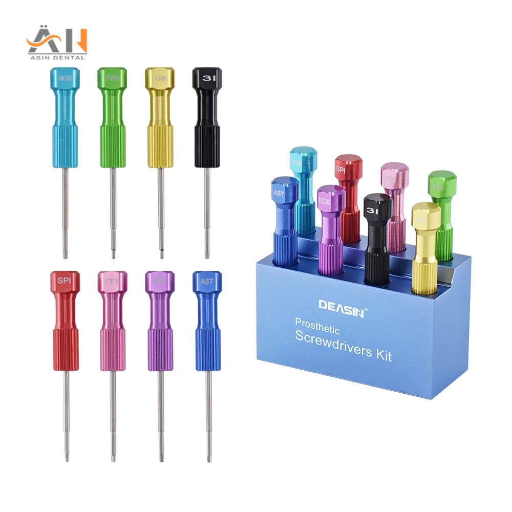 

8Pcs Stainless Steel Implant Screw Driver Dentistry Tool Kit Micro Screwdriver Dentist Laboratory Instrument