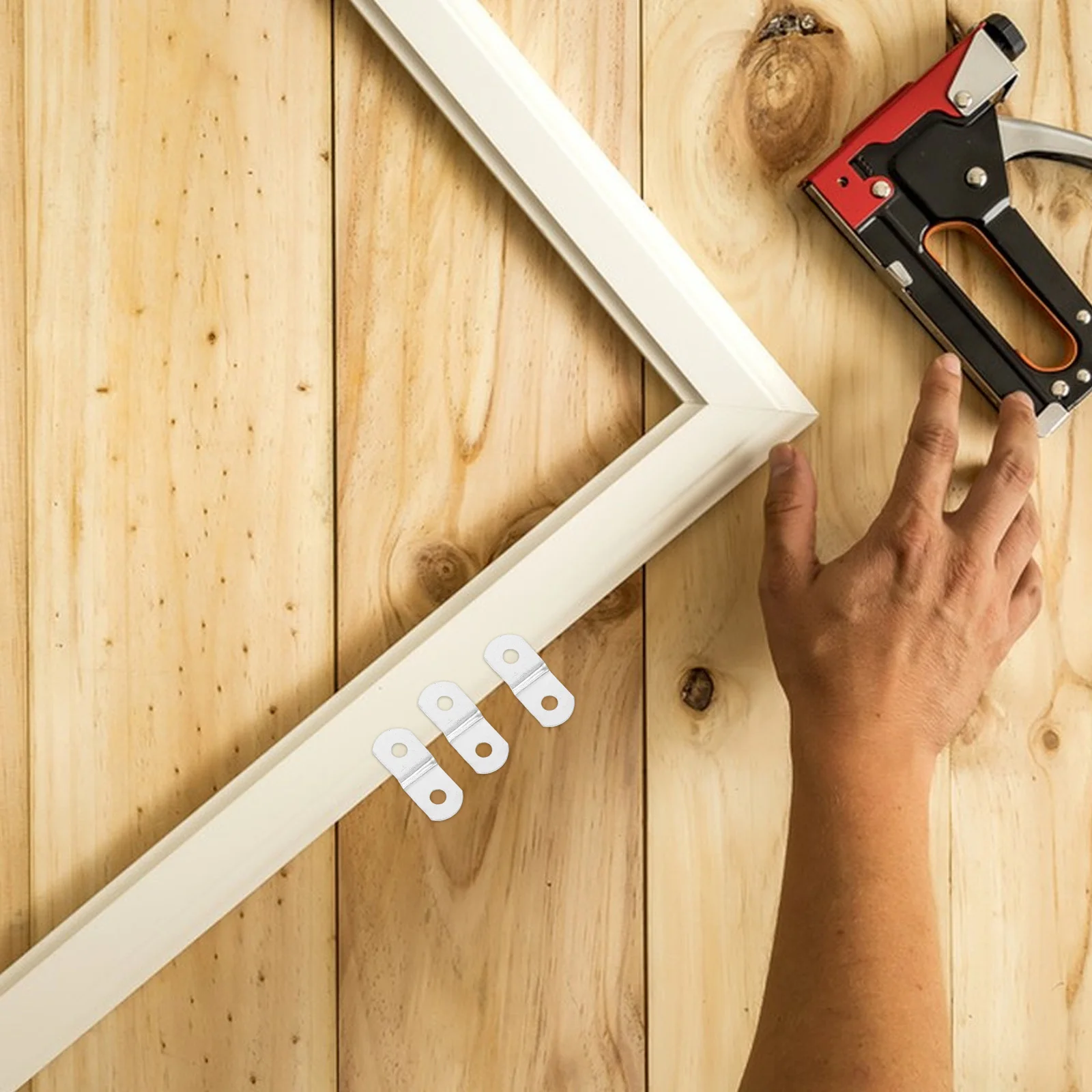 

20pcs Picture Frame Backboard Clips Metal Hangers For Wall Mounting Diy Framing Hardware Kit Home Gallery Commercial Use